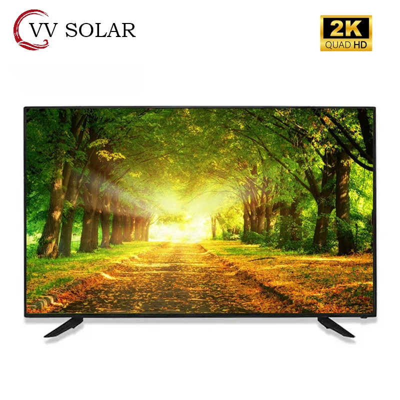 Android TV LED 55 pouces écran plat 4K Smart TV VV fournisseurs de télévision