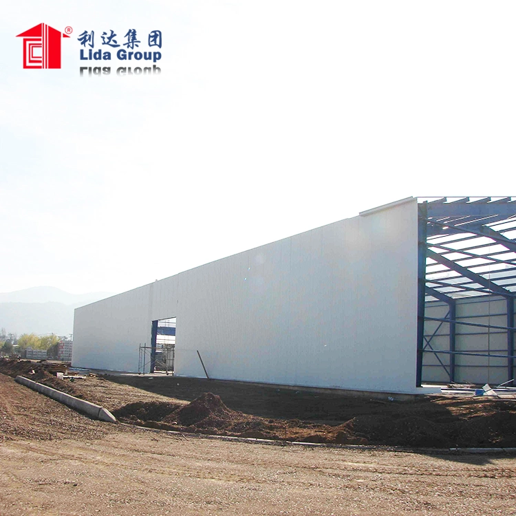 Light Metal Galvanized Fabricated Construction Steel Frame Structure