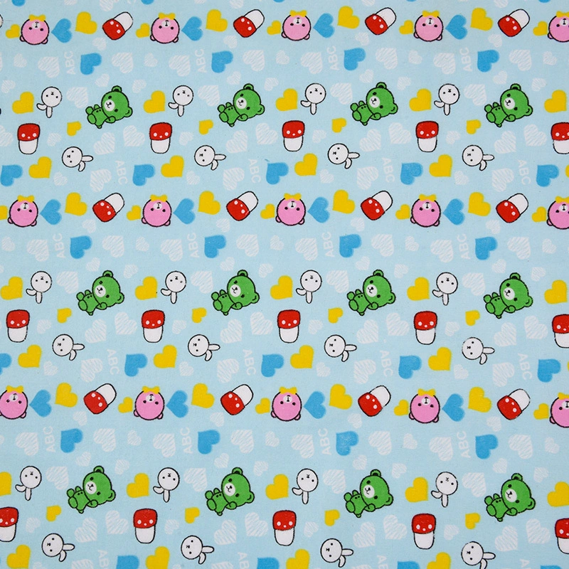 Wholesale/Supplier Home Textile Woven Flannel Fabric 100% Cotton DOT Printed Cotton Fabric for Garment for Bedding for Quilting