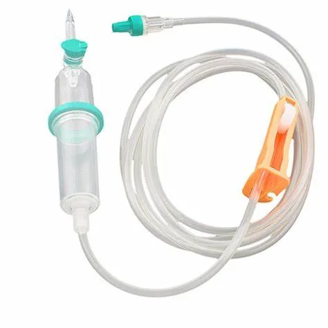 Tubulure de perfusion jetable /tubulure IV avec embout Luer pour aiguille Évent d'aération