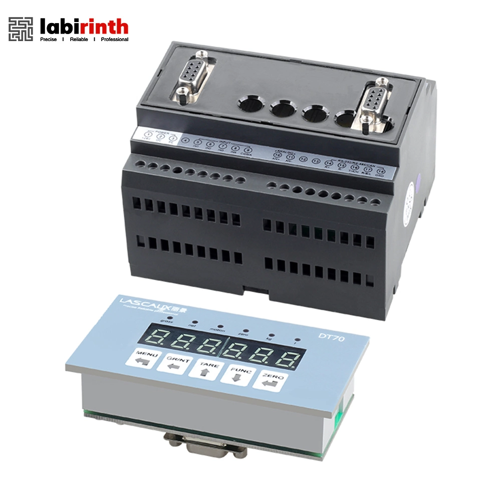 Dt70 Strain Gauge Weight Sensor Indicator Digital Load Cell Transmitter LED Display Hopper Tank Weighing System