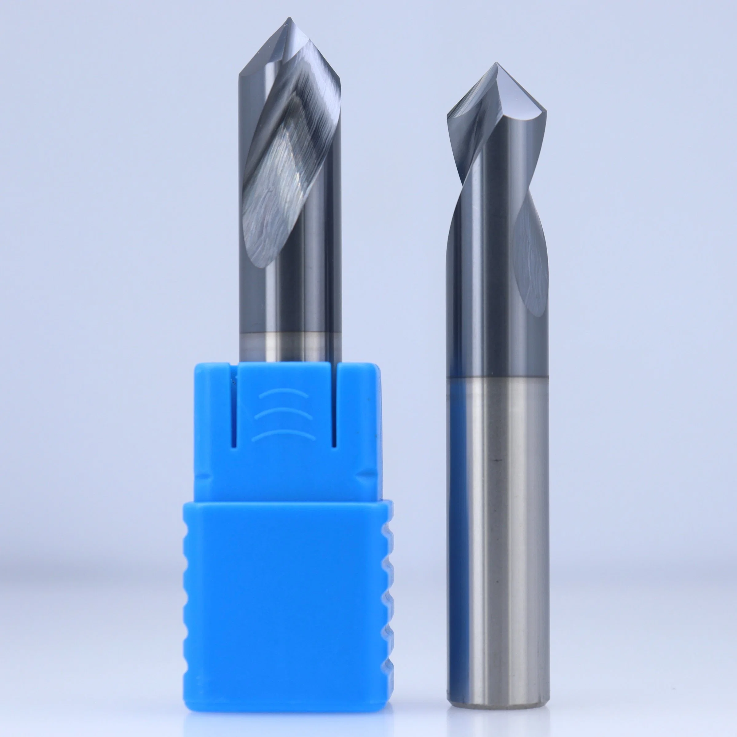 Mts Carbide HRC45/55 2 Flutes Nc Spotting Drill with Cutting Tool CNC Milling Cutter Drill Bits Machine Tool