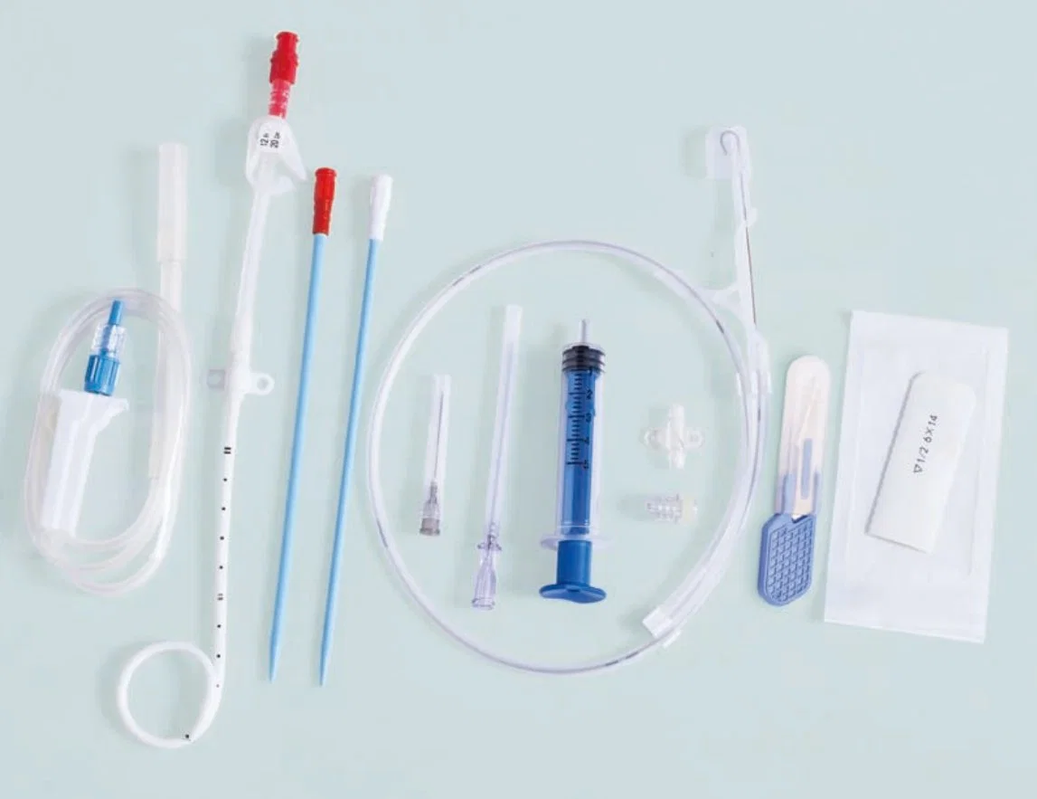 Disposable Pigtail Drainage Catheter Kit with Peritoneal Dialysis Catheter