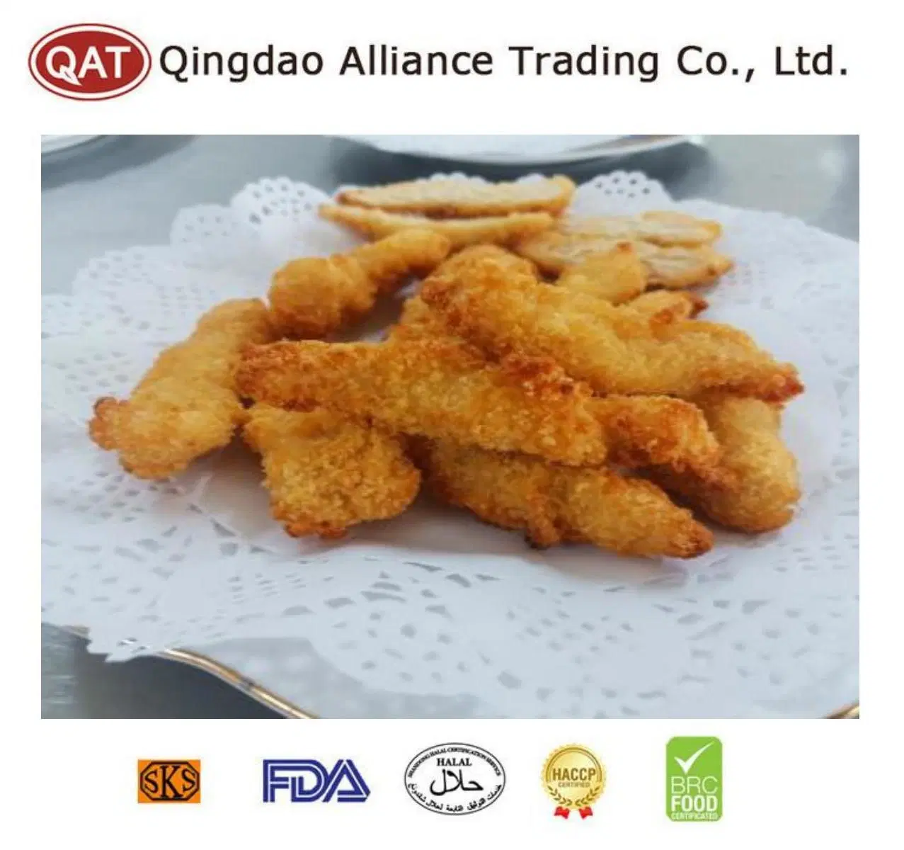 Wholesale/Supplier Bulk IQF Halal Frozen New Beijing Chicken Breast Strips with Certificate