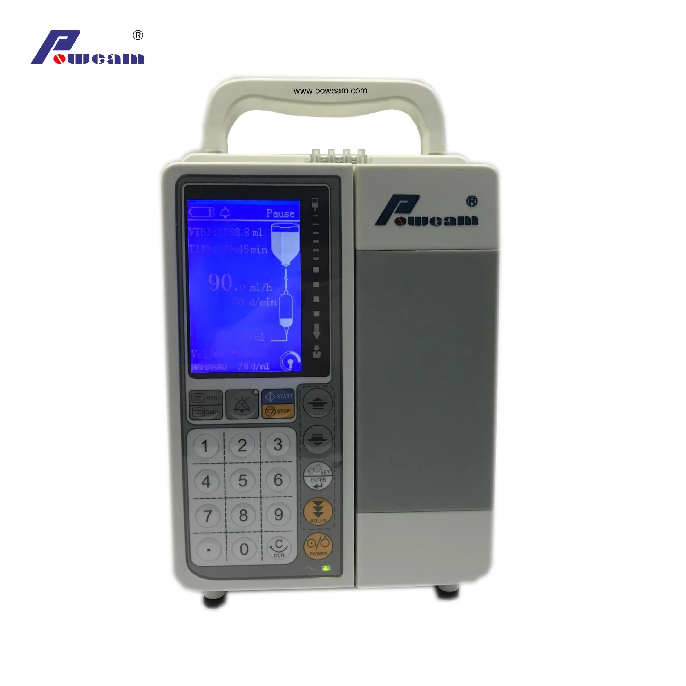 Medical Syringe Infusion Pump with 3.2 Inch LCD Screen, Infusion Pump in ICU Nicu Ot