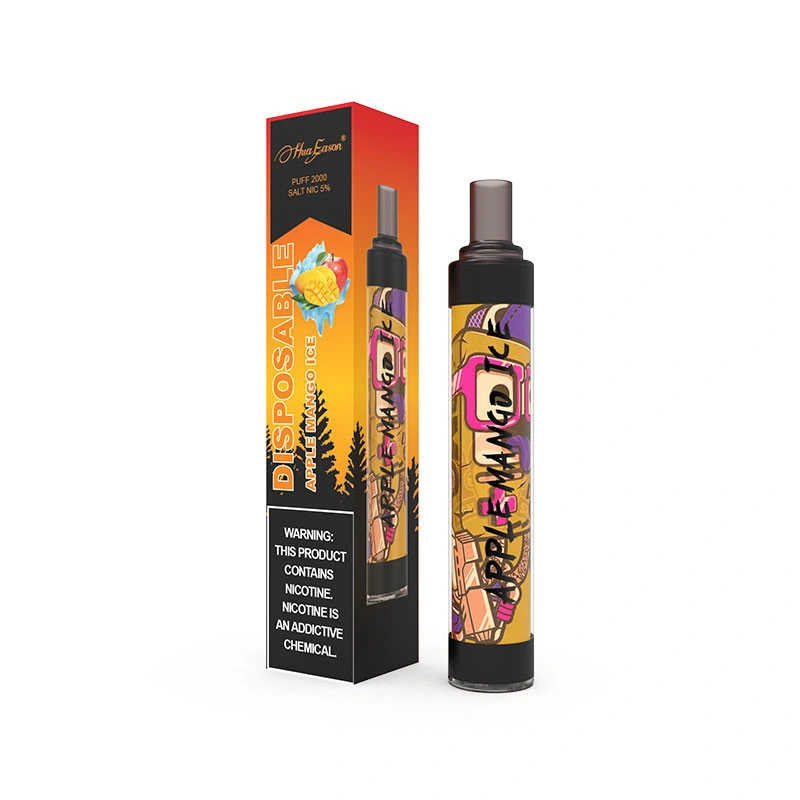 650mAh E-Zigarette einmal 7ml 2000 Puffs Apfel Mango Fruchtgeschmack