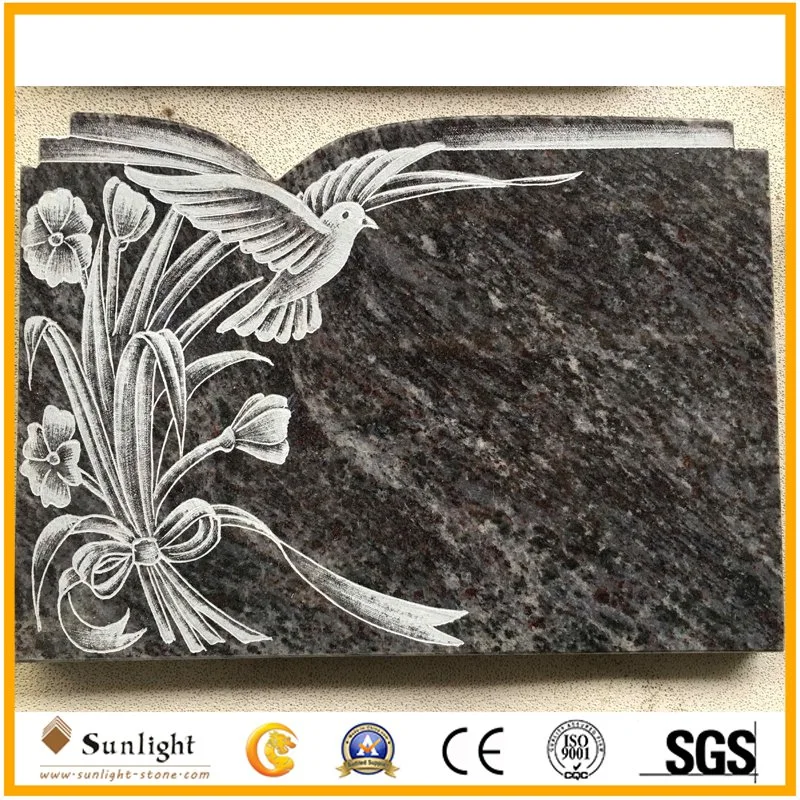 Polished Granite Tombstone on Cheap Price Customized Design Monuments Plaques