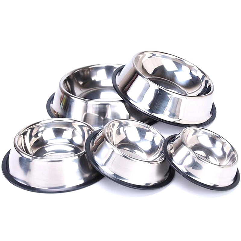 Mingwei Spot Wholesale/Supplier Dog Bowl Wheat Straw Mothproof Stainless Steel Double Bowl Pet Food Utensil