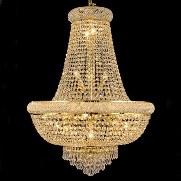 Good Quality Factory Hand Made Silver Gold Crystal Chandelier Pendant Lamp