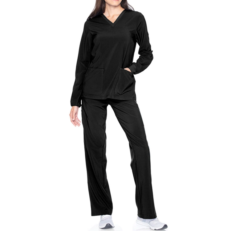 Urbane Performance Female Long Sleeve Medical Scrub Top Jacket Medical Suits Hospital Garment