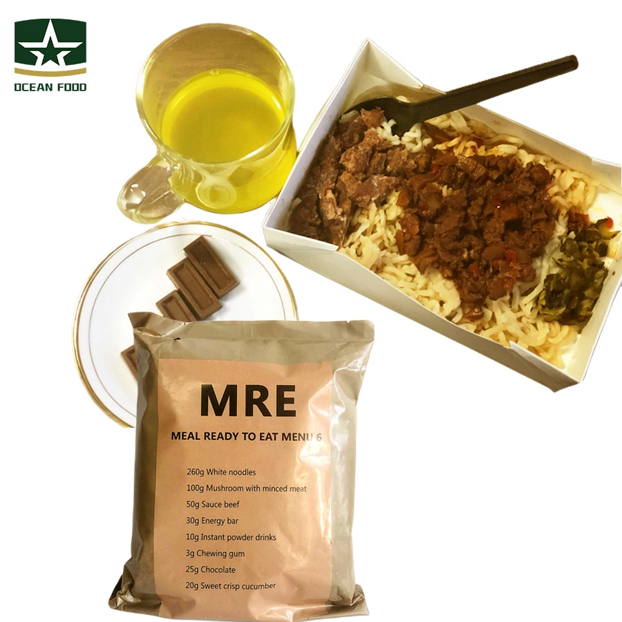 Army Emergency Pilzbefall MRE Food Ration mit Hackfleisch