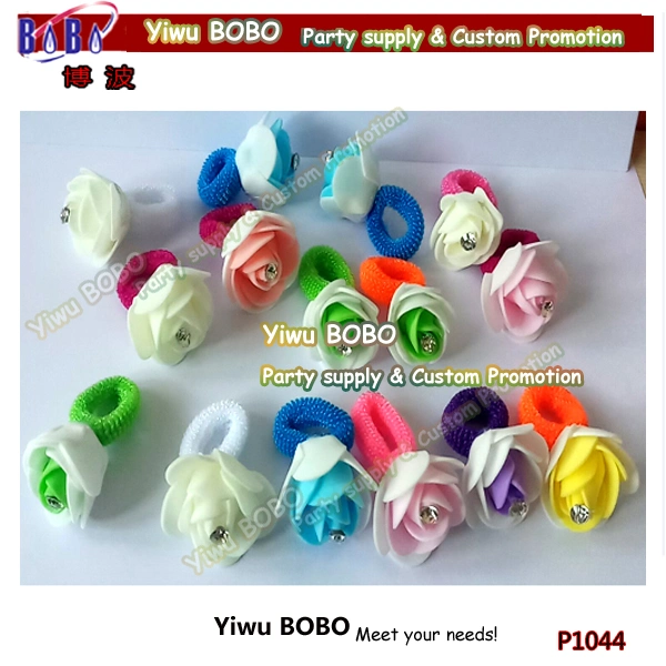 Wholesales Kids Jewelry Fashion Jewelry Set Rose Rings Kid&prime; S Party Costumes Accessories (P1058)