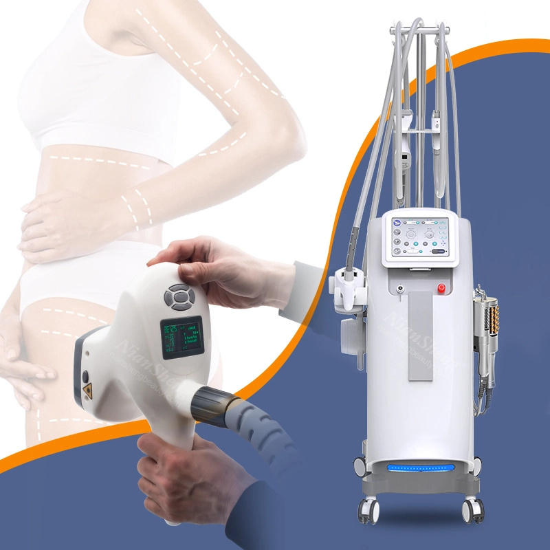 Ela V10 forme 3 Cellulite Velashapings Fat Réduire rouleau RF Slimming Prix de la machine de se froisser la cavitation laser de niveau de vide