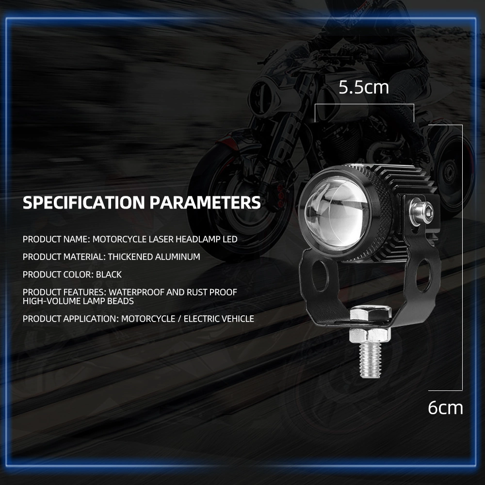 El trabajo de aluminio láser Proyector de luz, faro de niebla de iluminación LED Moto