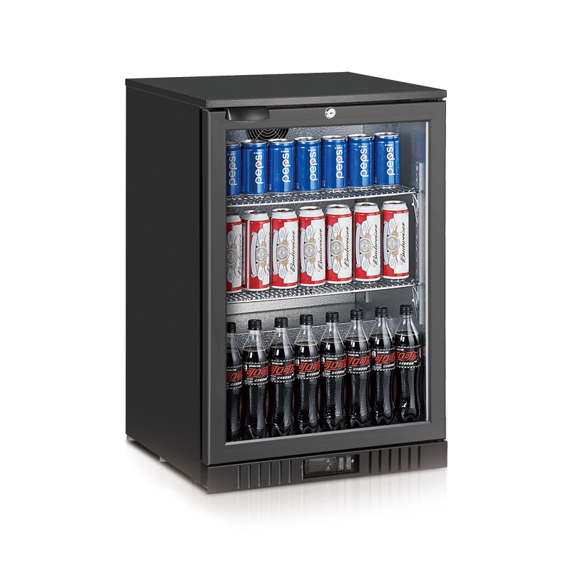 110L Fan Cooling Single Door Under Counter Beer Cooler with Digital Controller and LED Light