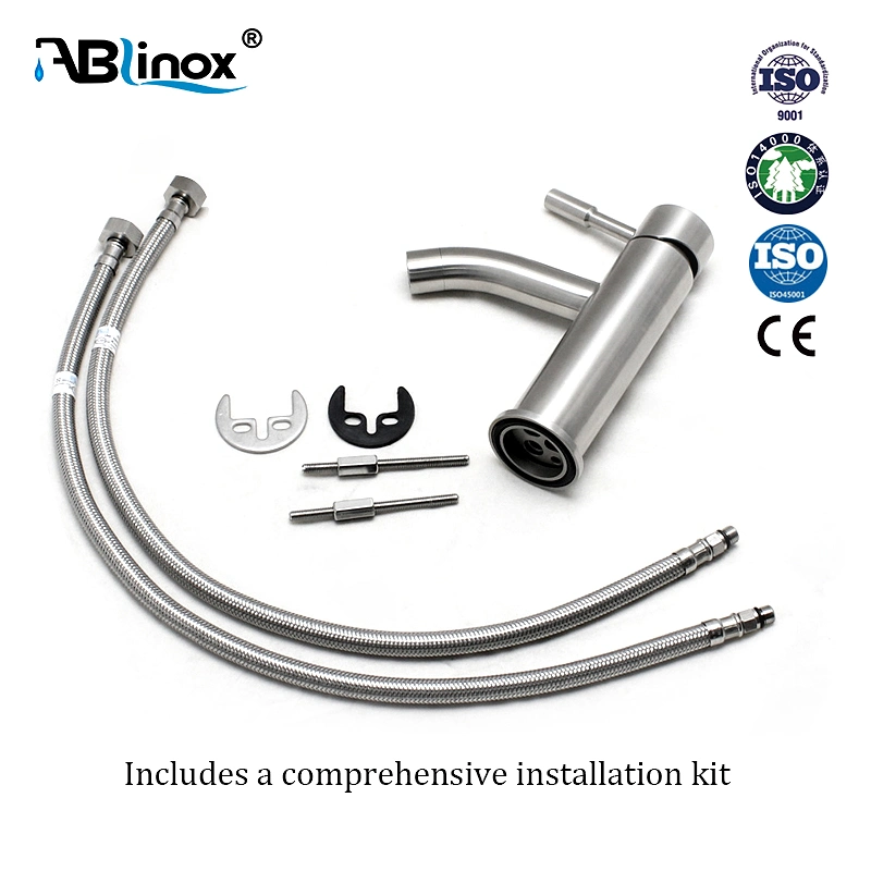 Ablinox High quality/High cost performance Water Tap Stainless Steel Washroom Mixer Basin Faucet