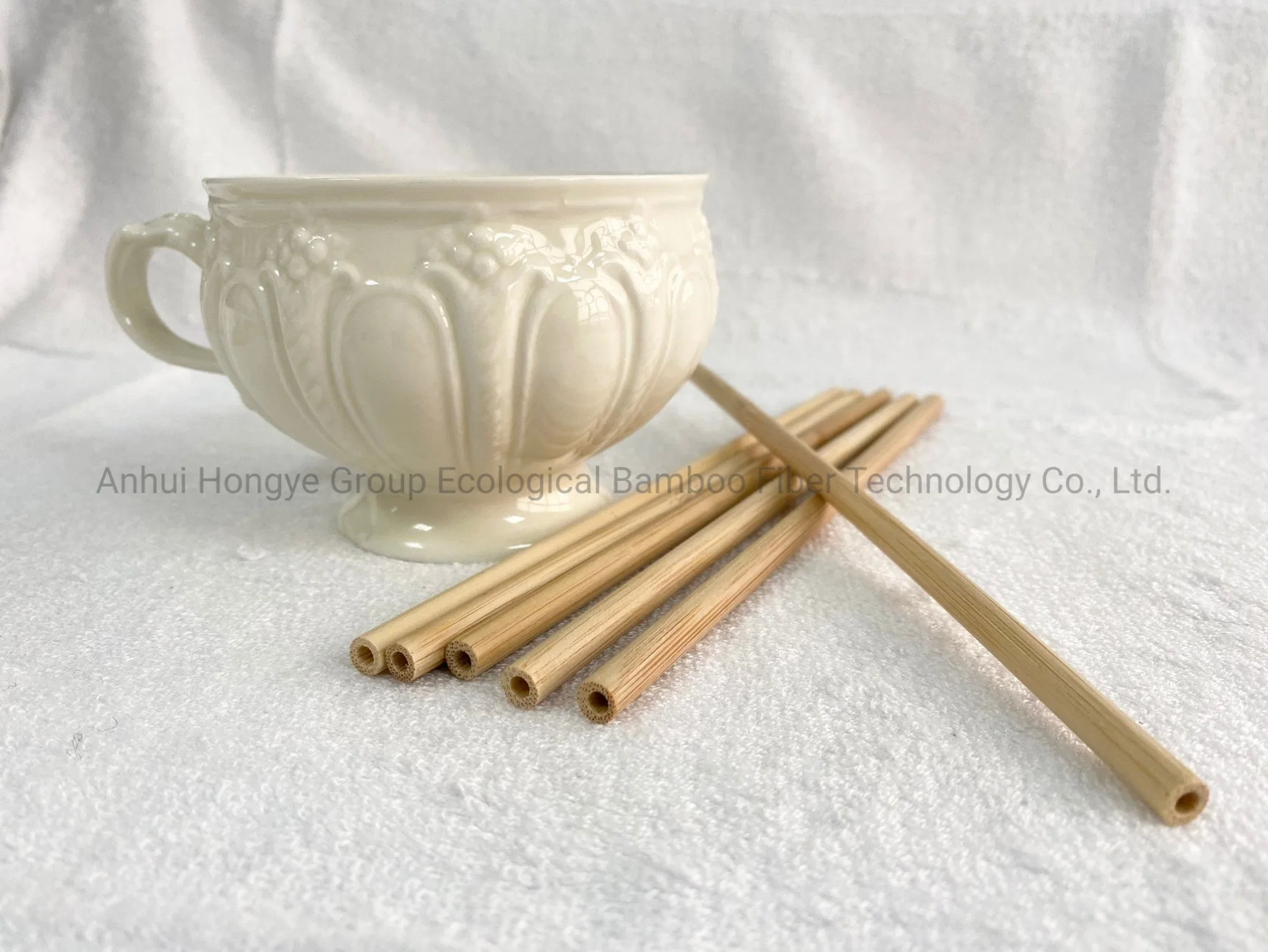 Disposable Carbonization 100% Bamboo Straw Biodegradable Hot Sale Eco-Friendly Product 6.2*200 mm