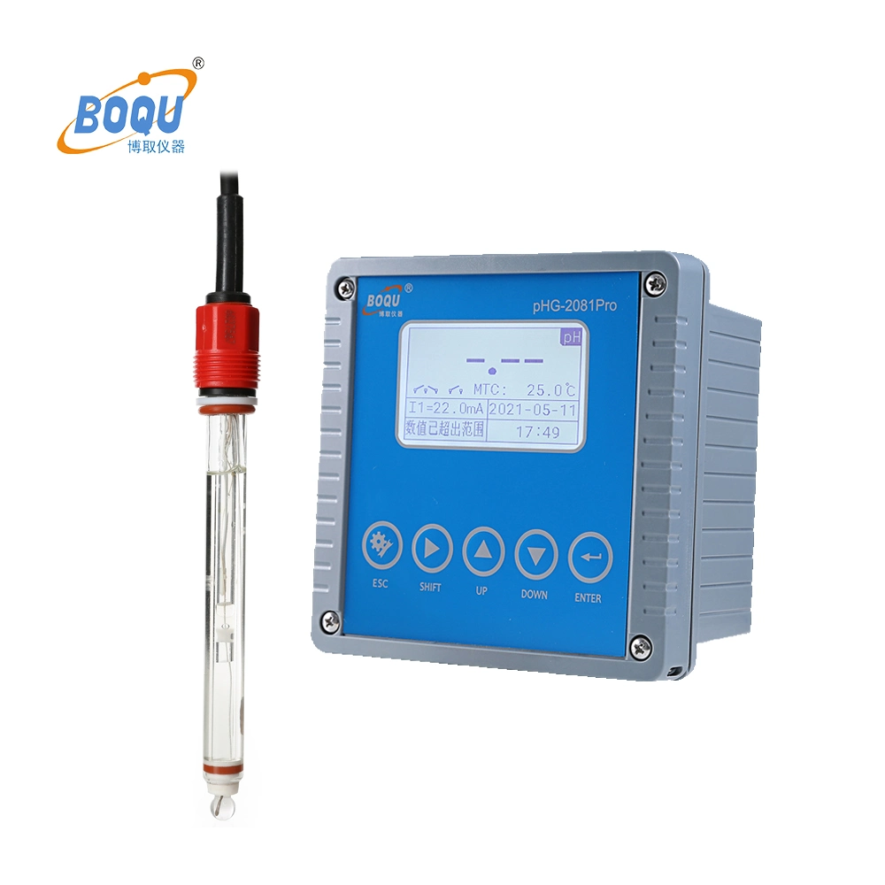 Boqu pH5806/S8. de altitud, temperatura Venta caliente Industria Farmacéutica para sonda de pH USB