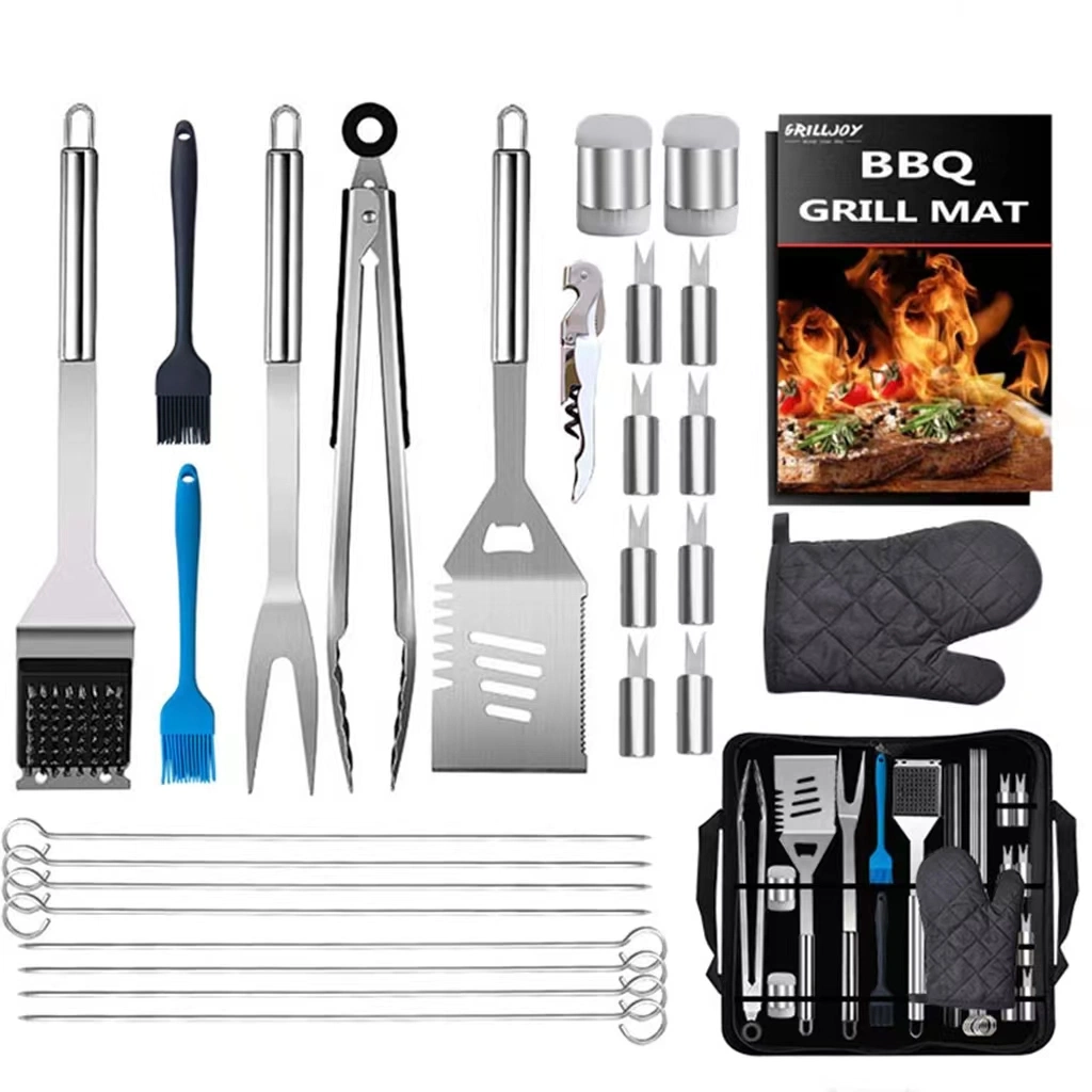 Camping BBQ Tool Set Stainless Steel BBQ Tool