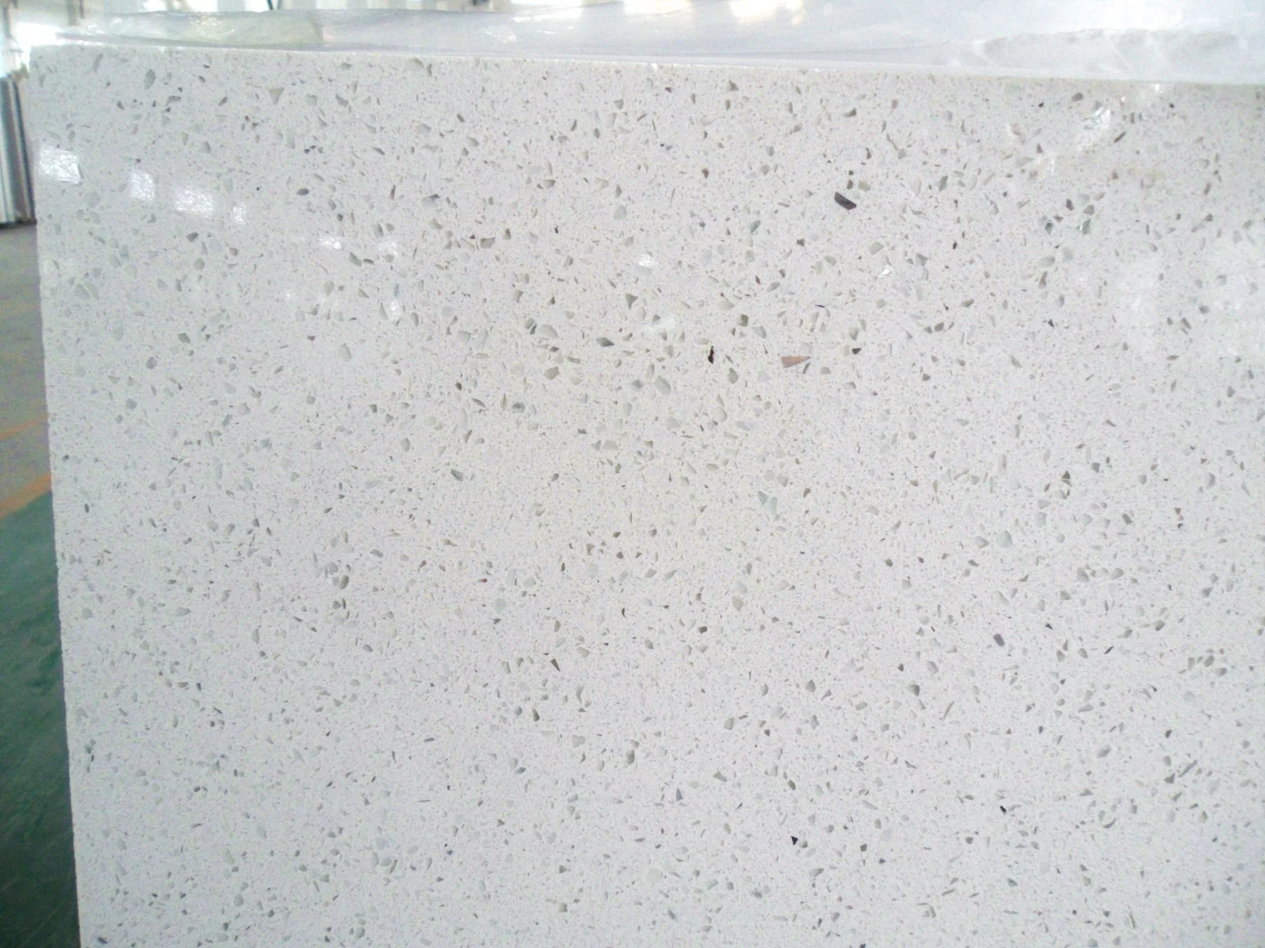 Engineered Quartz Slab Countertop Blue Sparkling/Diamond Quartz Stone for Tiles/Table Top/Worktop