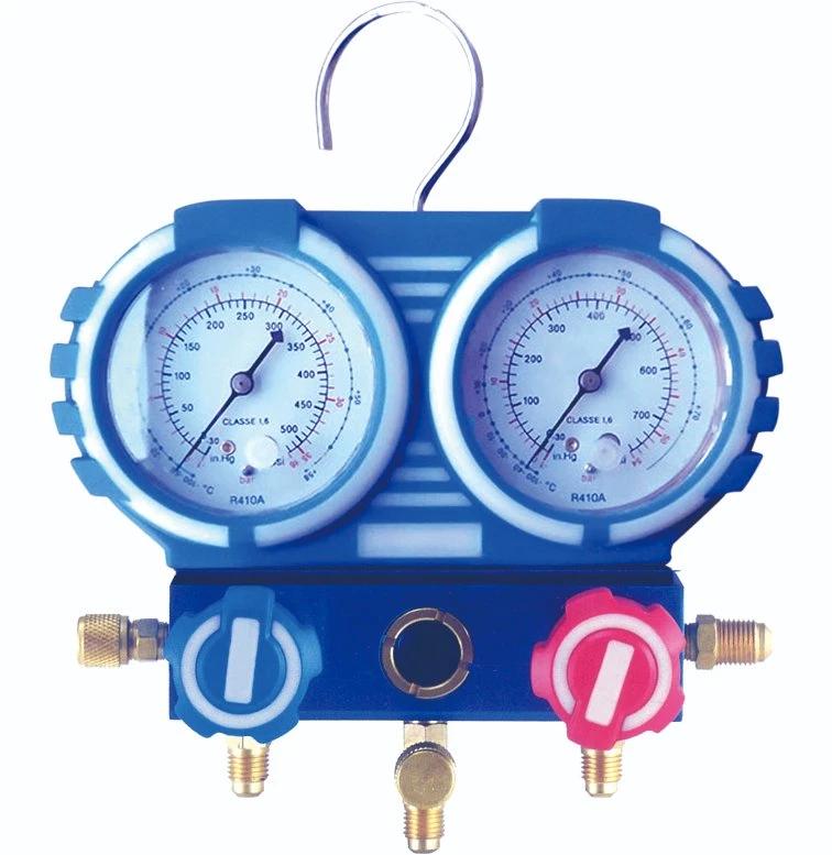 Einfacher Doppelventil-Manometer, Kühlmittel-Ventilblock in OEM-Ausführung Setzen