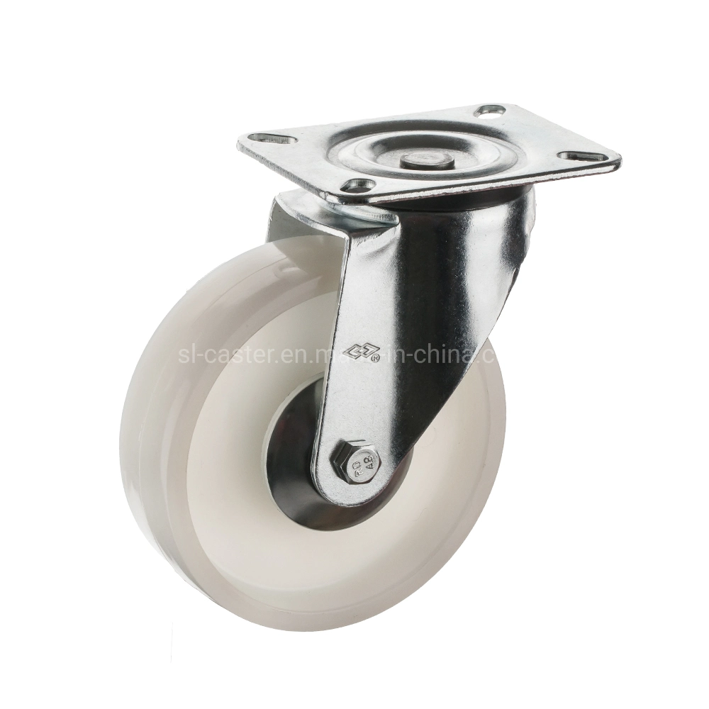 80mm Swivel Plate Locked Industrial Nylon Caster PP Caster