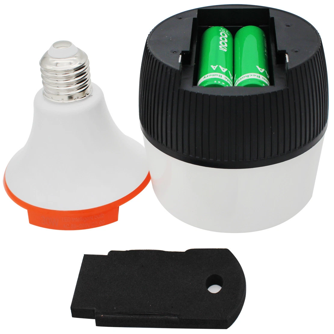 Wiederaufladbare LED-Lampe Abnehmbare High Bright wiederaufladbare LED-Lampe 1200mAh Wiederaufladbare LED-Lampe E26 für Haus Stromausfall, Zelt