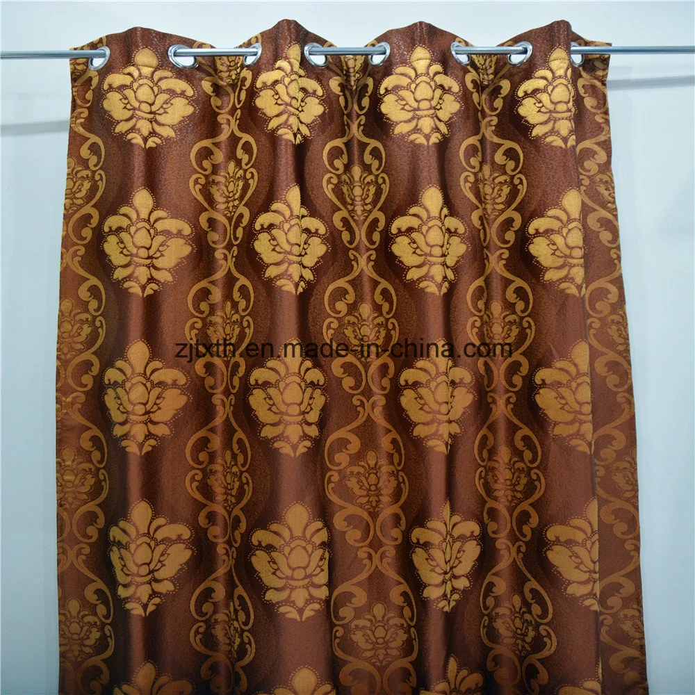 Curtain Fabric Manufacturer Good Price Blackout Fabric Floral Curtain for Hotel