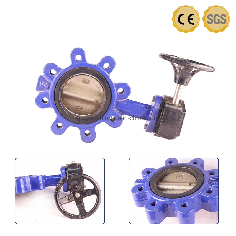 Good Price Fire Fighting Ductile Iron Stem Lug Butterfly Valve with Wafer Connection