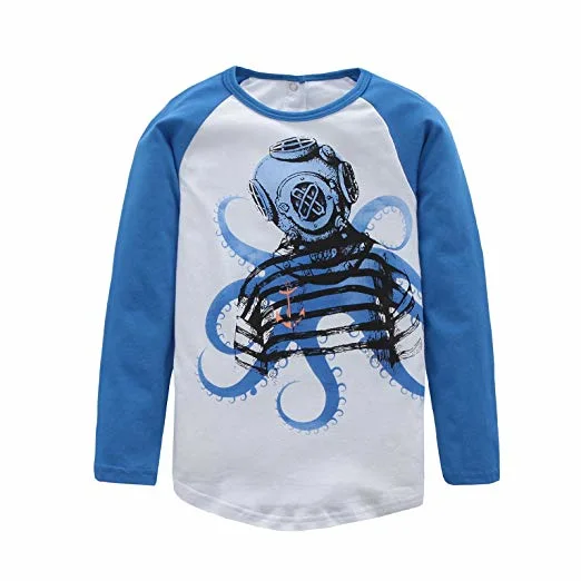 Toddler Clothing Baby Apparel Boys Cotton Long Sleeve T-Shirts Children Garment