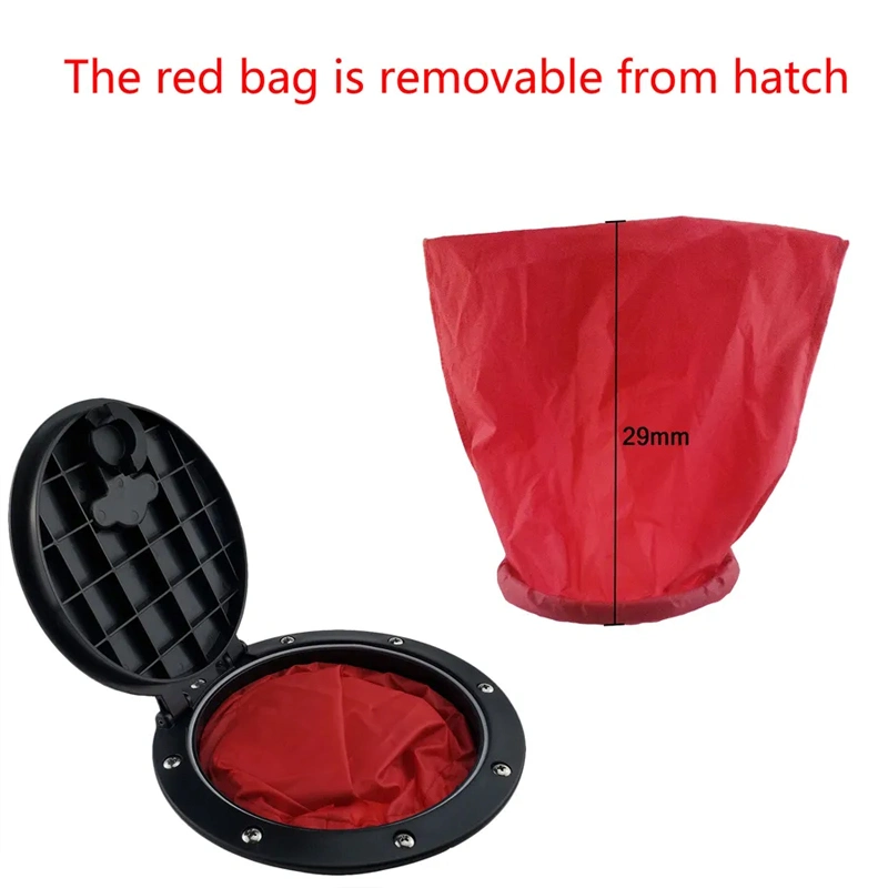 New Kayak Accessories Injection Rotomolding Kayak Hatch Material Plastic Oval Shape New with Red Sea Kajakk Bag for Sale