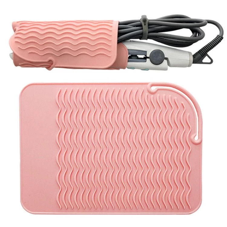 Magnetic Barber Mat Heat Hair Straightener Pad Resistant Heat Transfer Mat Professional Anti-Slip Heat Resistant Silicone Pad