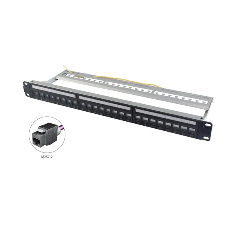 Patch panel 1u 19pulgadas blindado Cat 6 24 puertos P199-24