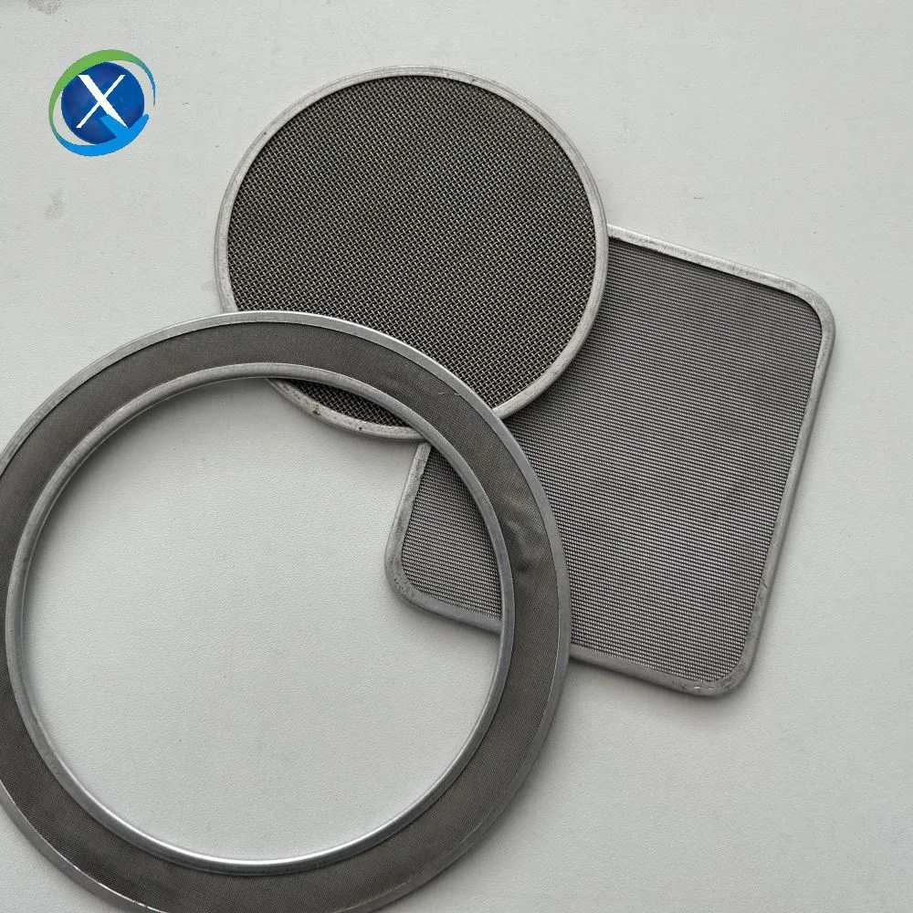 0.1-100 Micron 316L en acier inoxydable, en acier inoxydable, en boîte de filtration frittée et poreuse Disque filtrant en métal respirant