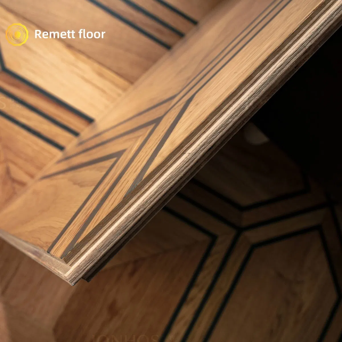 15mm Chevron d'ingénierie moderne un plancher de bois de parquet en chêne des tuiles de plancher