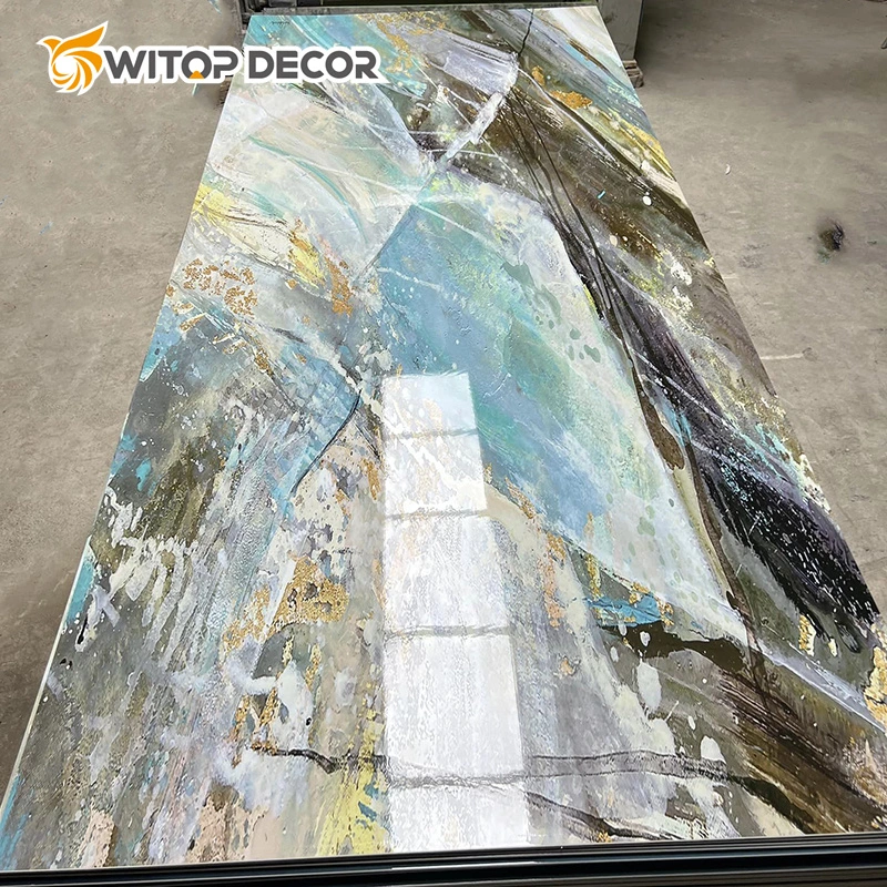 Waterproof UV Film PVC Marble Sheet PVC Marble Sheet for Wall