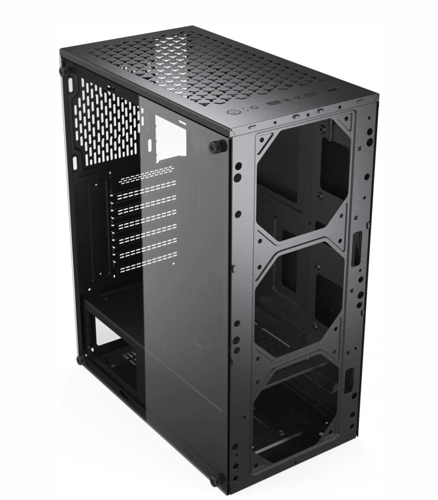 Оптовый PC case Компьютерные запчасти игровой PC computer case с. Металлическая сетка