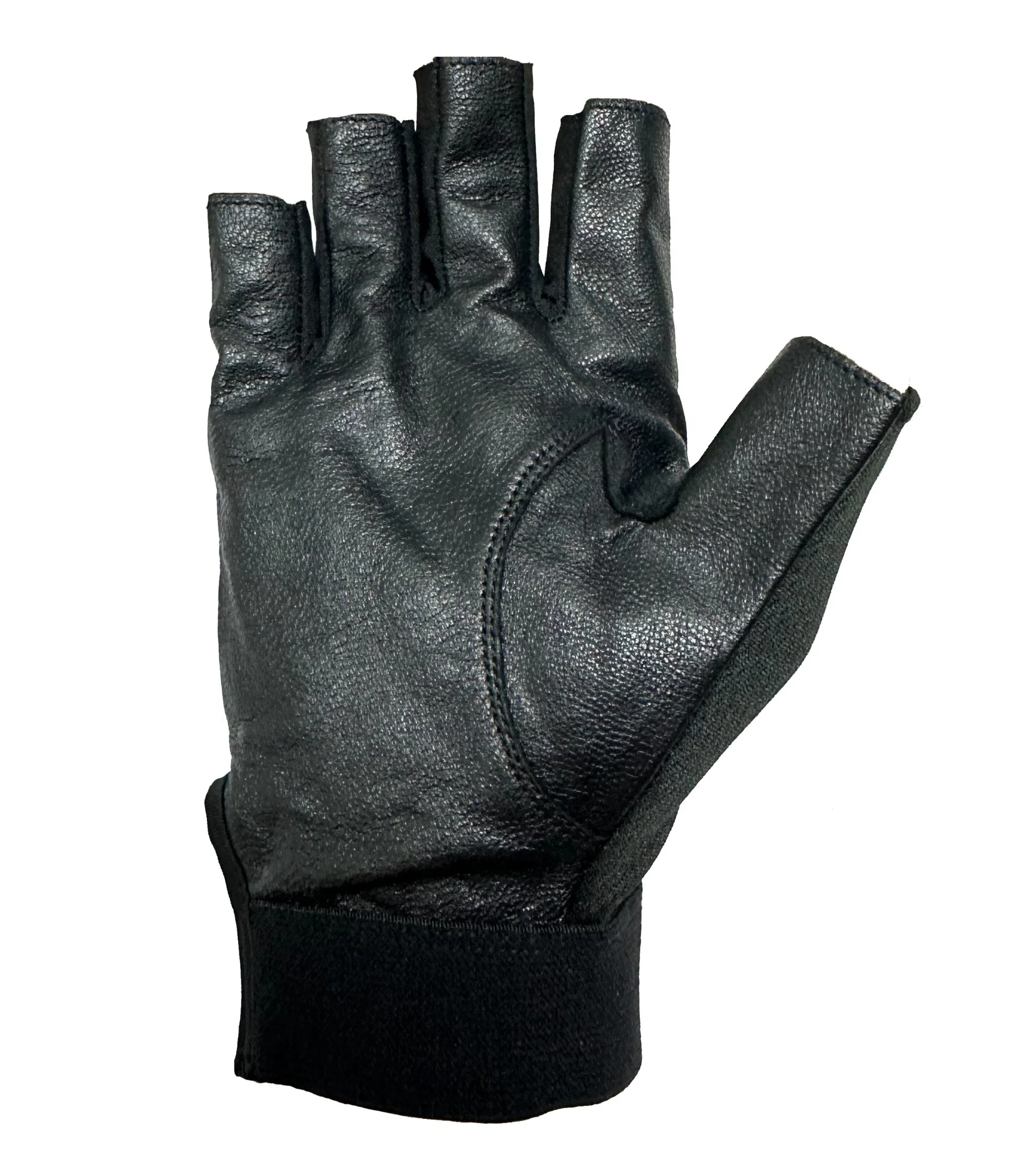 Genuine Leather Cycling Fingerless Half Finger Driving Gloves