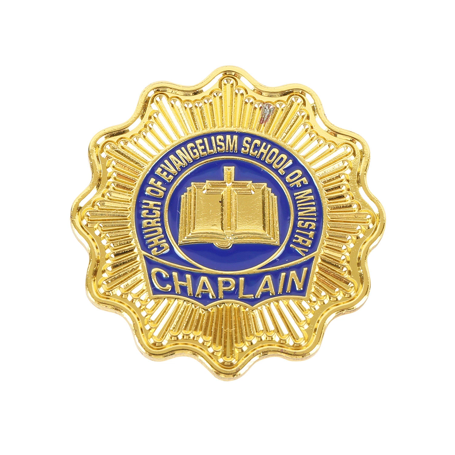 Custom Shanghai Souvenir Metal Detective Officer Sheriff Security Military Army Police Medal Honor Magnetic Emblem Enamel Chaplain Public Safety Lapel Pin Badge