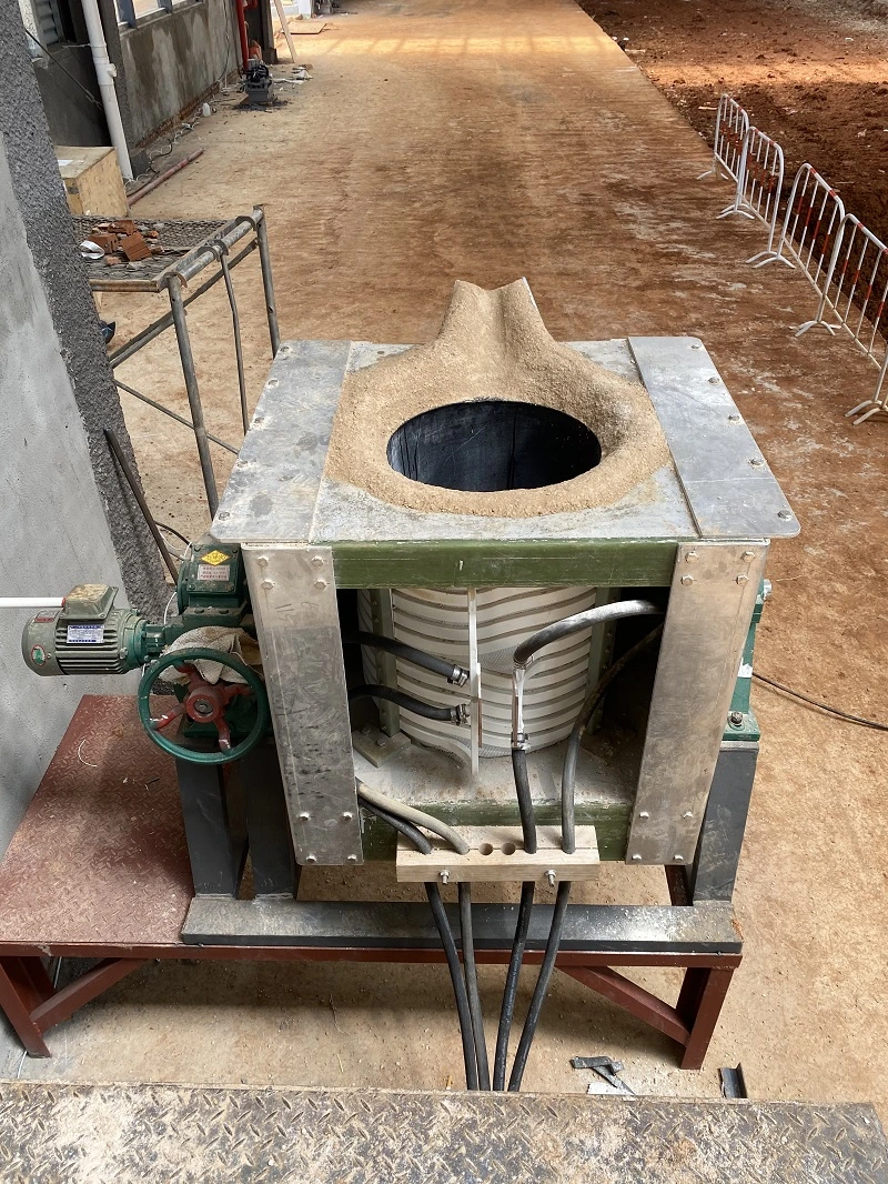 Aps Industrial Smelting Copper Metal Machine Bronze Induction 250kg Brass Melting Furnace