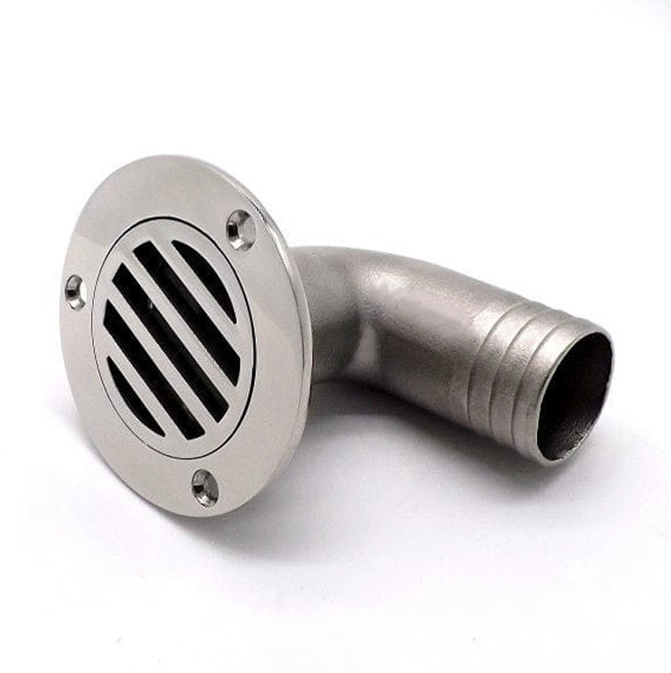 Marine Fittings 90 Degree Stainless Steel Boat Deck Drain