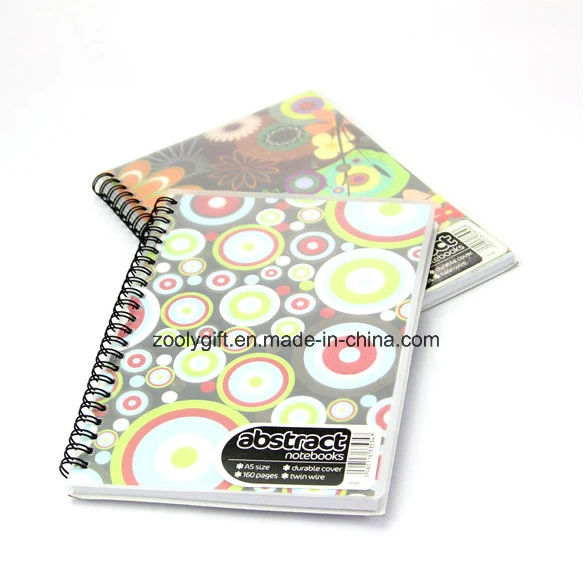 Custom Printing PP Cover Spiral Notebook