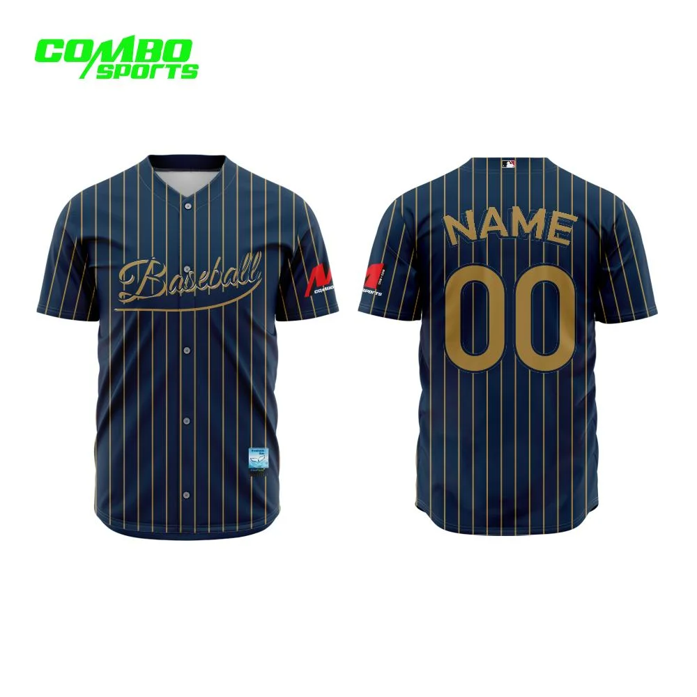 Sublimation Jersey Customized Design Sports Wear Recycled Baseball Shirt