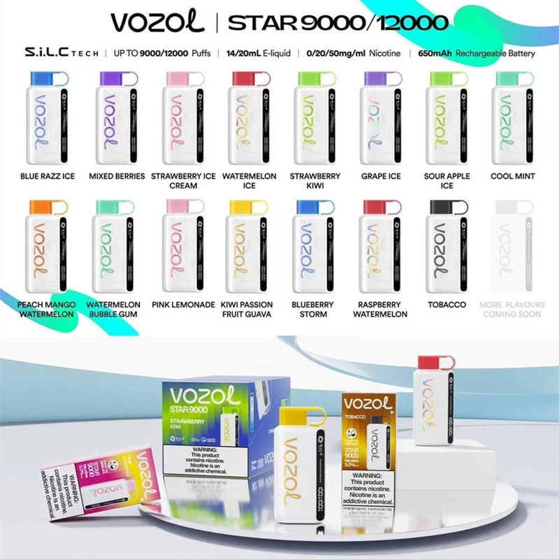 Original Vozol Vape Brand Star Seris 9000 Puffs 12000 Puffs Display vape Products Available