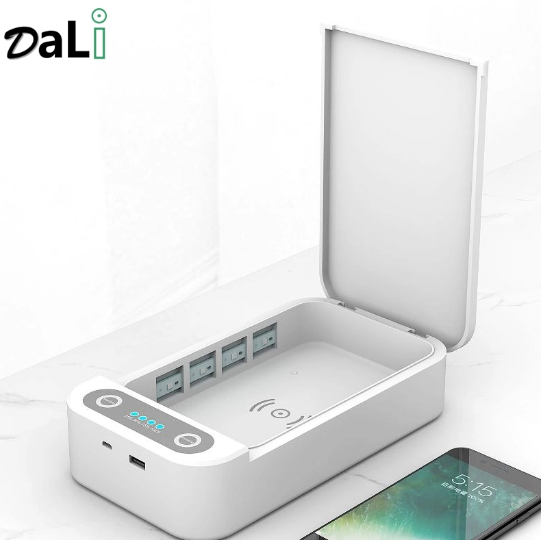 La lumière UV portable Smart Phone stérilisateur Boîte de désinfection aux UV pour le nettoyage et de la cellule de charge de téléphone