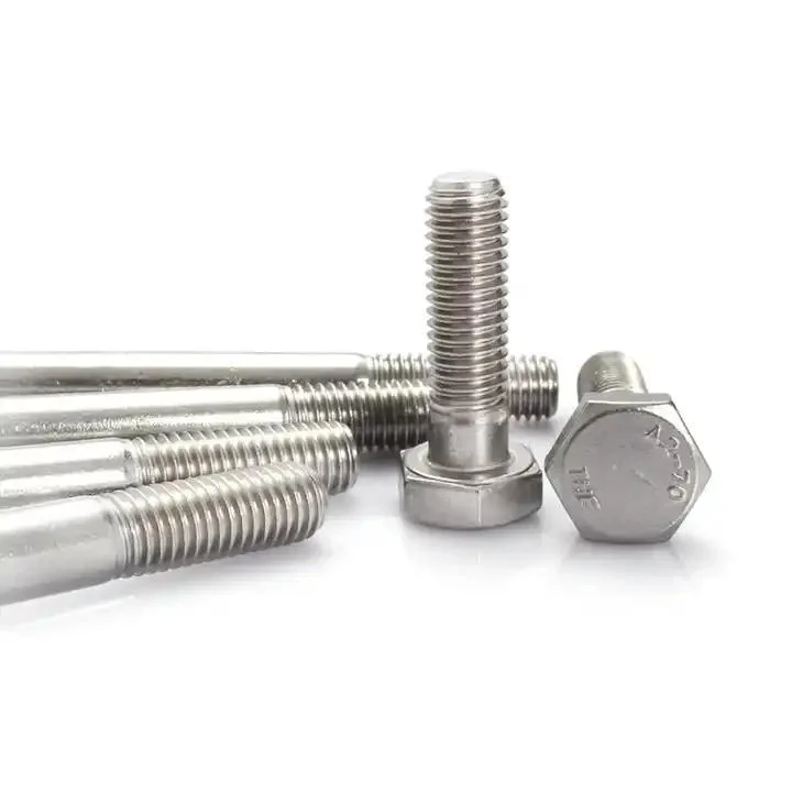 M8 High Strength Manufacture DIN ISO Direct Rohston Blue and White Zinc Stainless Steel Screw Hex Head Machine Bolt for Industry