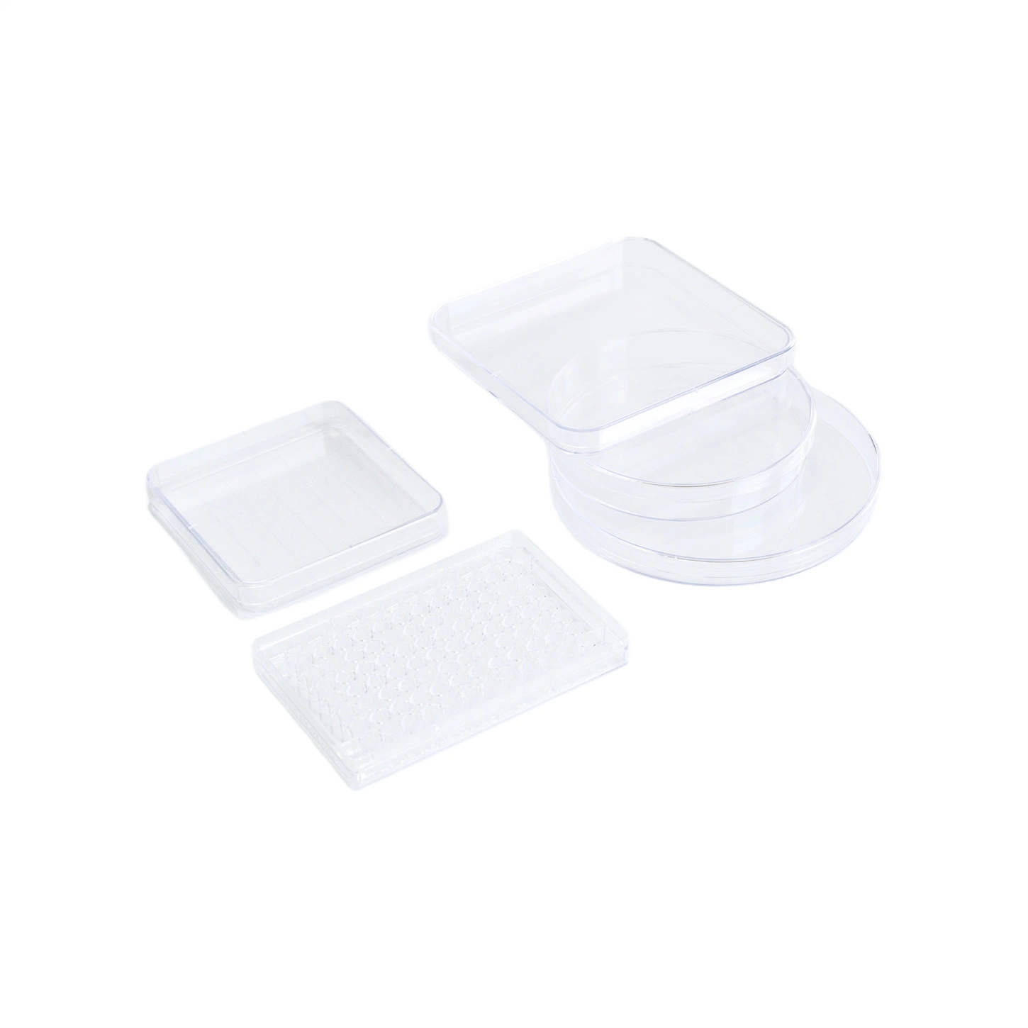 Disposable Medical Transparent Round/ Square Culture Plate Plastic Petri Dish with CE/ ISO