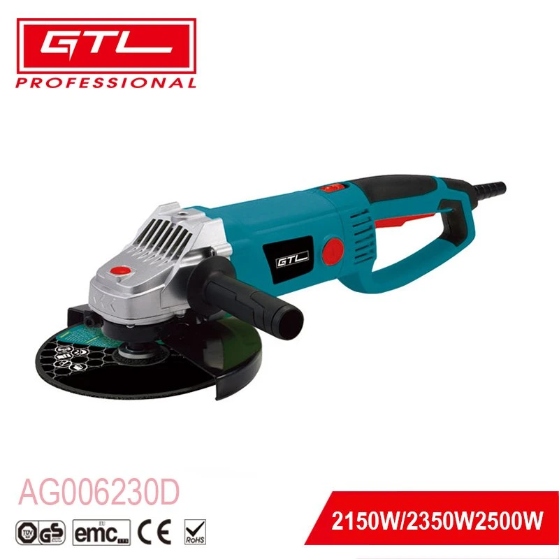 D Handle Type Heavy Duty Professional Cutting / Sanding / Grinding Power Tools 2500W Electric 230mm Angle Grinder (AG006230D)