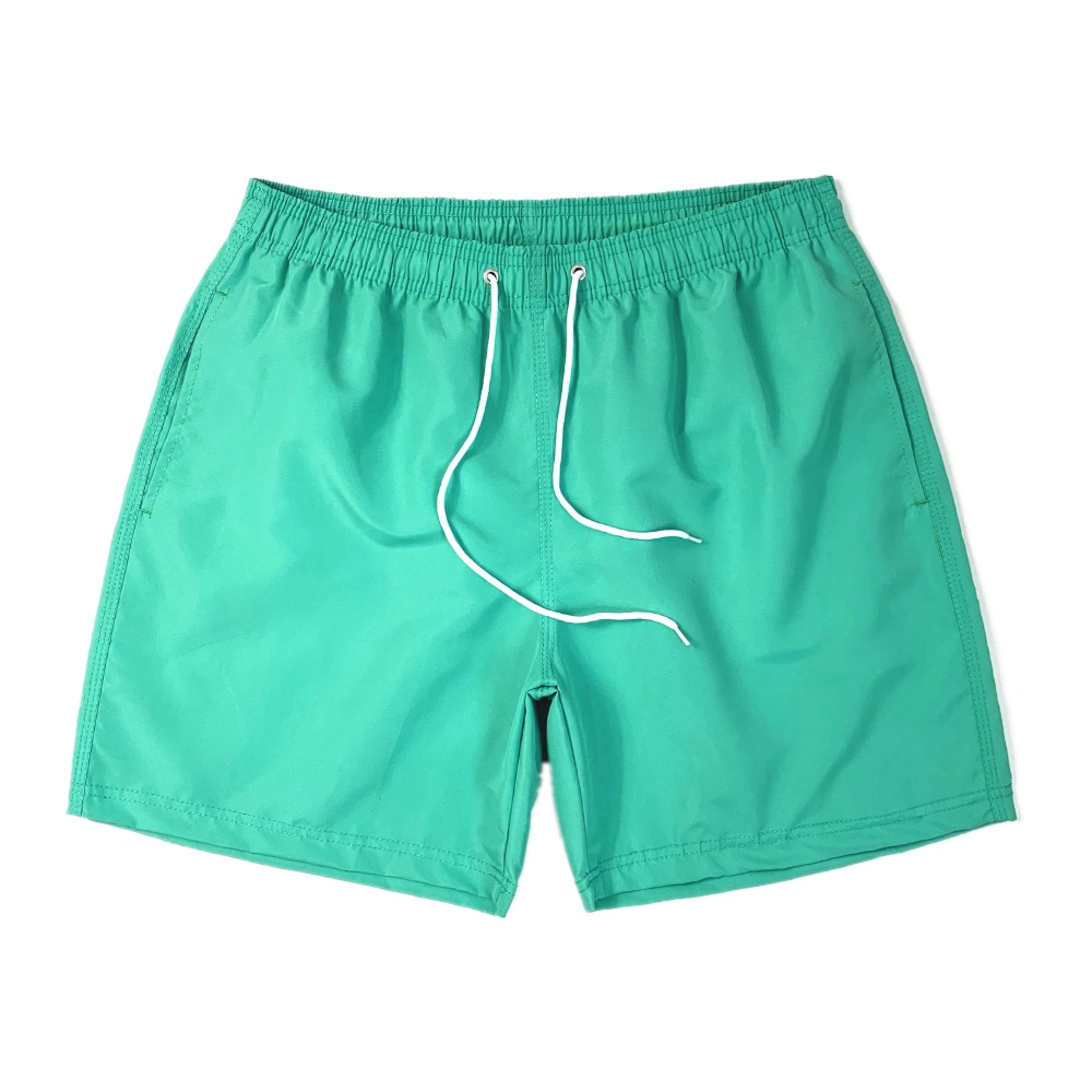 Good Quality Mens Shorts Summer Custom Solid Color Quick Dry Workout Sport Polyester Elastic Waist Beach Swimwear
