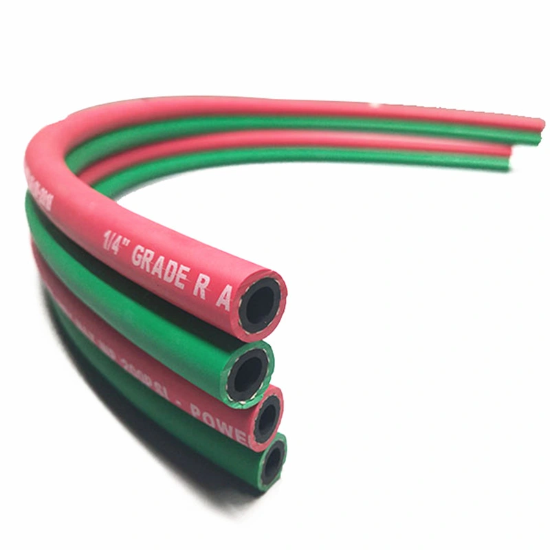 Red / Green 1/4'' EPDM Welding Twin Hose W. P 300psi